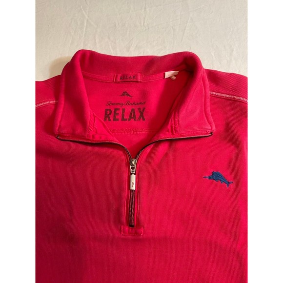 Men's XXL Tommy Bahama Red Relax Pullover Sweatshirt - Picture 2 of 5